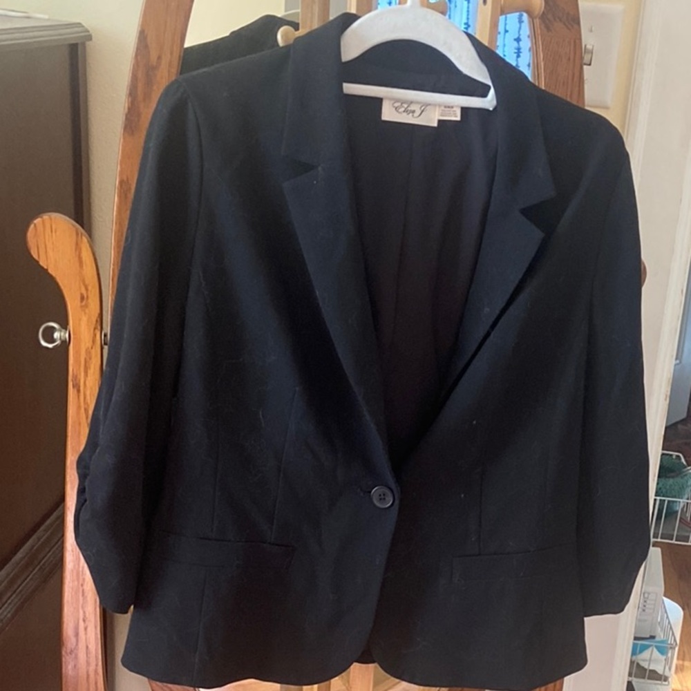 Eliza J Black Blazer Professional Suit Jacket